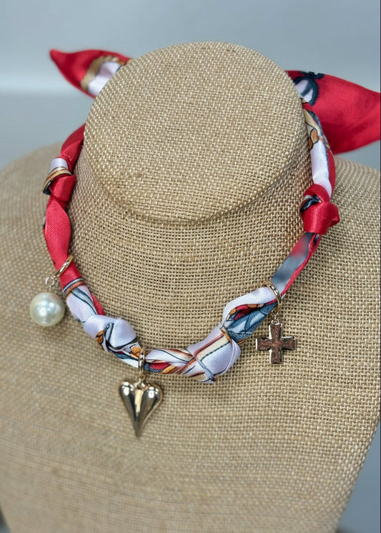 Parisian Charm Scarf Necklace - ElleBoutiqueZachary