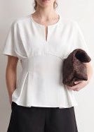 Perfectly Pleated Top | Cream - ElleBoutiqueZachary