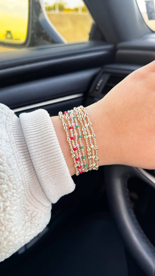 Pixie Bracelet : Medium - 7" (average size) / Light Pink - ElleBoutiqueZachary
