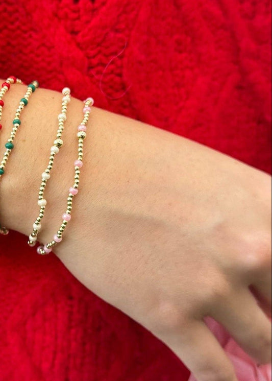 Pixie Bracelet : Medium - 7" (average size) / Light Pink - ElleBoutiqueZachary