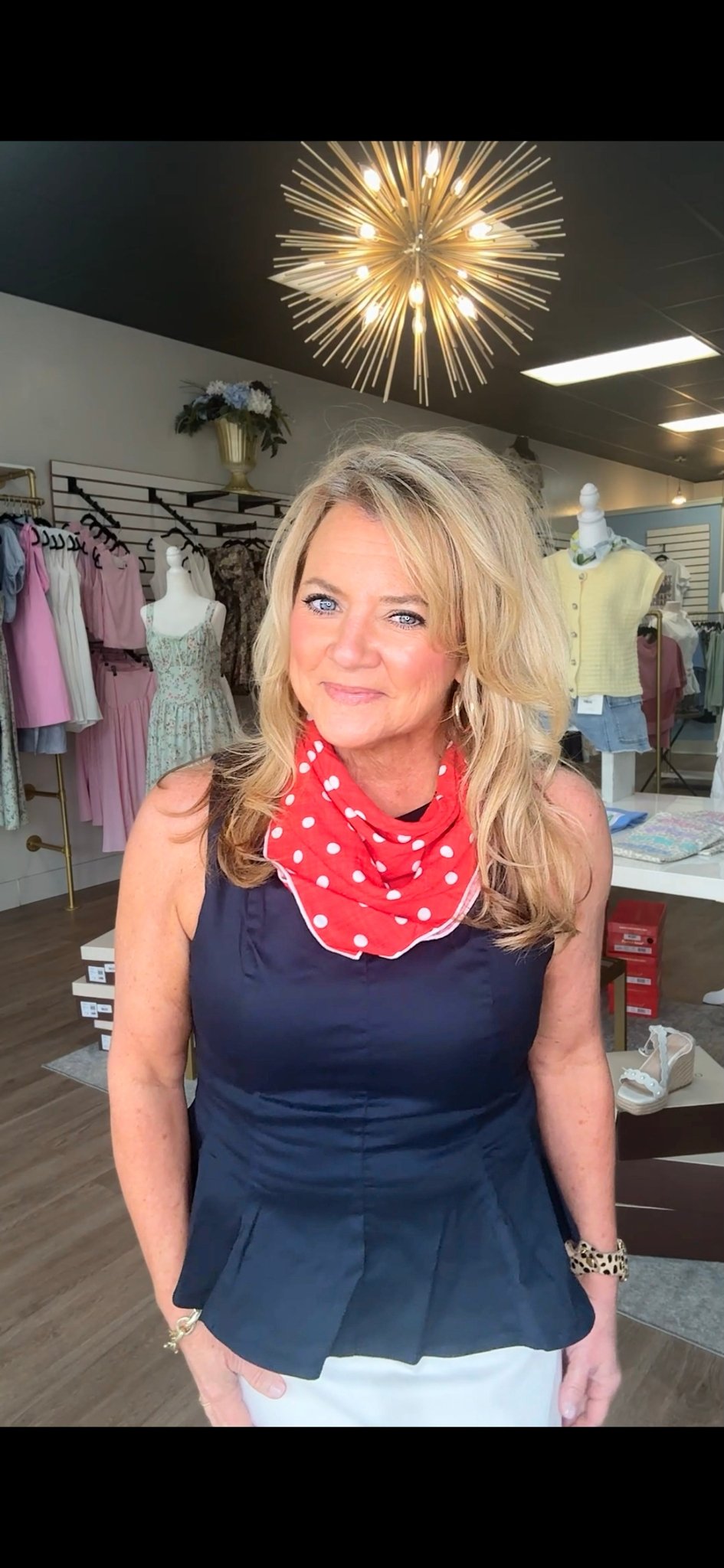 Red Polka Dot Scarf - ElleBoutiqueZachary