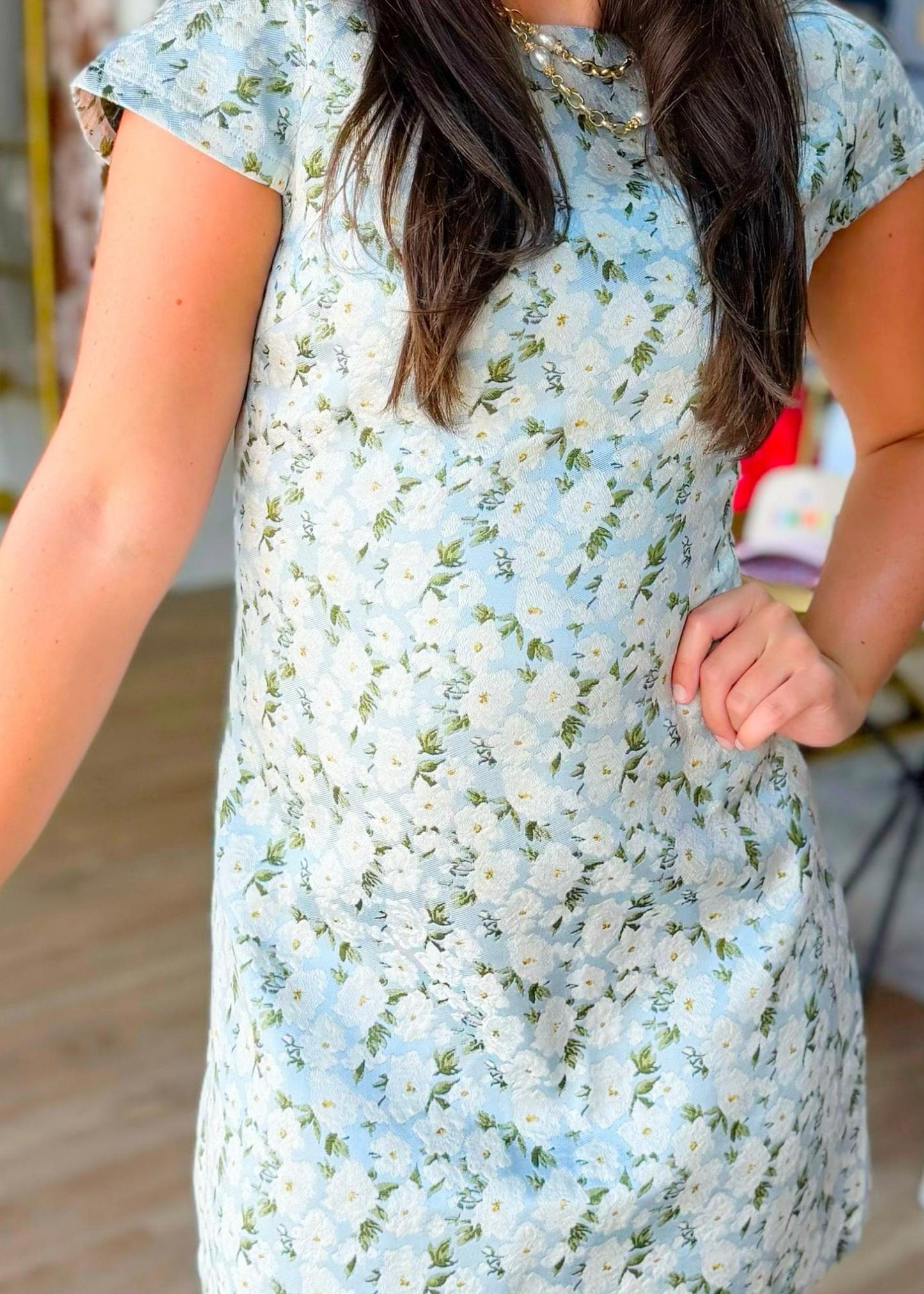 Run for the Roses Jacquard Dress - ElleBoutiqueZachary