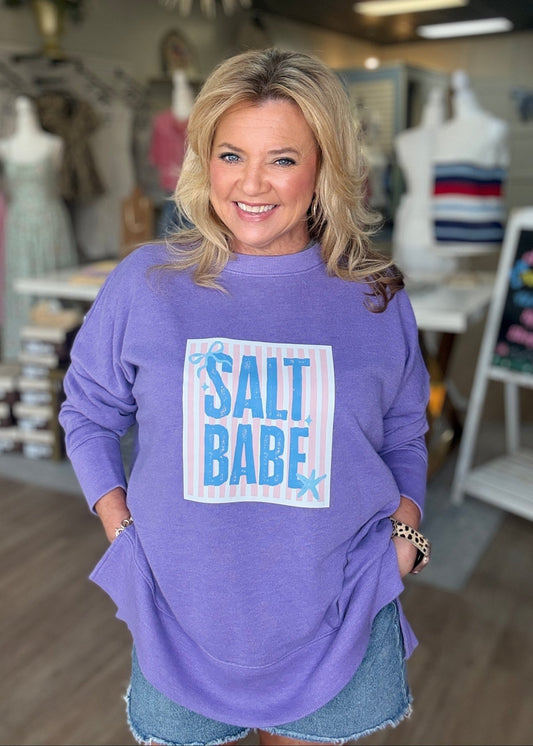 Salty Babe Sweatshirt - ElleBoutiqueZachary