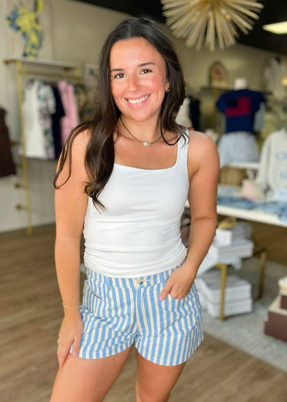 Simply Southern Essential White Tank - ElleBoutiqueZachary