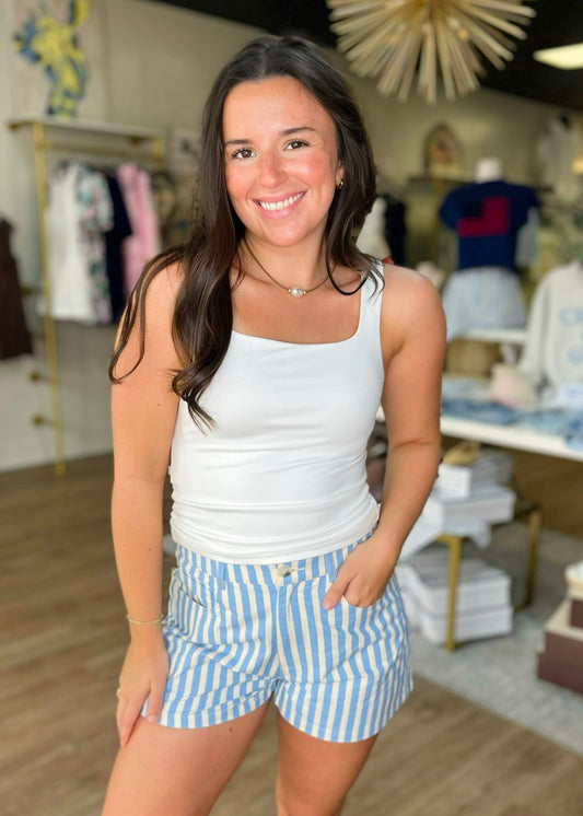 Simply Southern Essential White Tank - ElleBoutiqueZachary