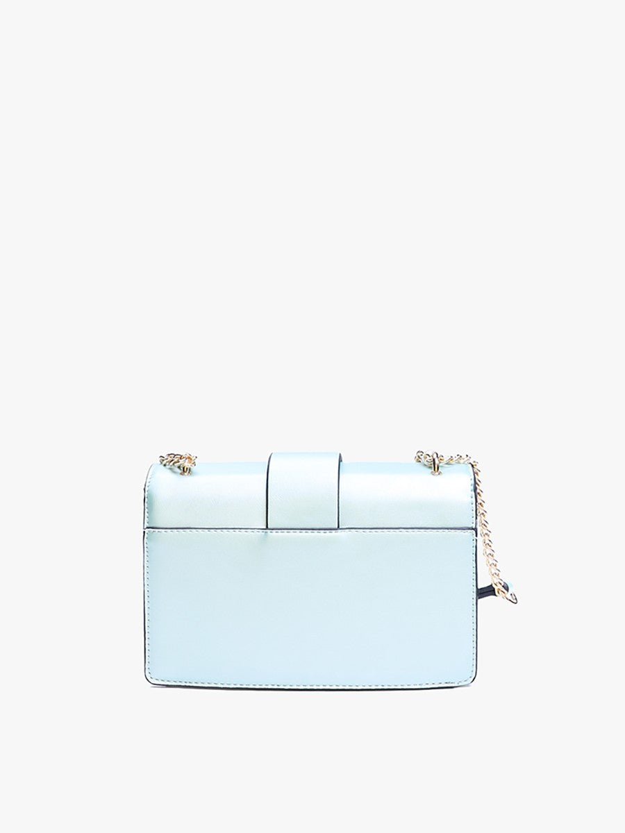 Sky Blue Buckle Crossbody Bag - ElleBoutiqueZachary