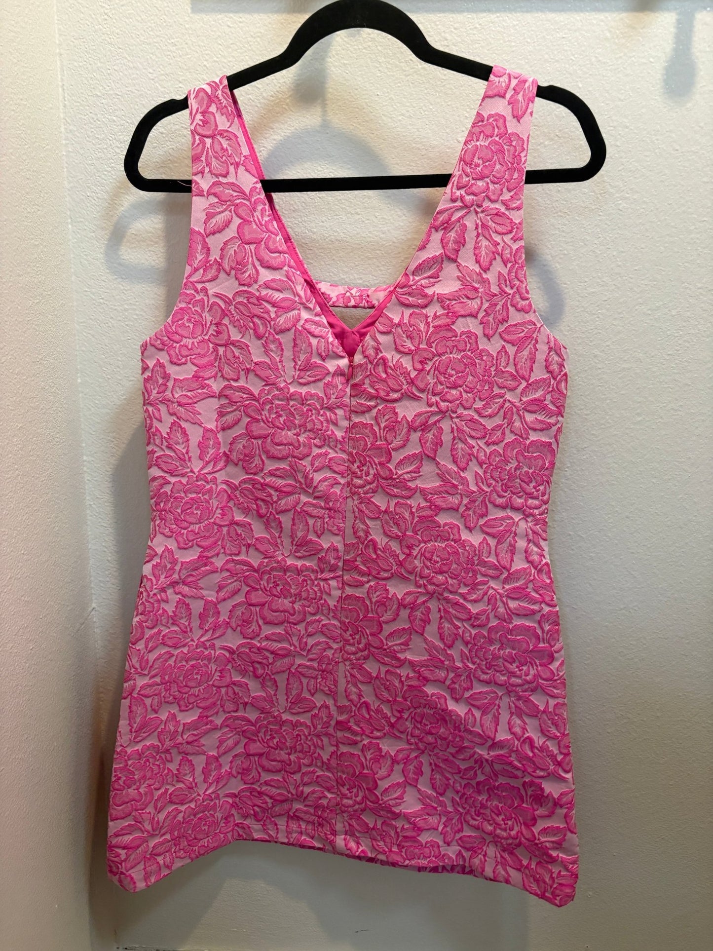 Southern Belle Bow Mini Dress – Hot Pink Floral - ElleBoutiqueZachary