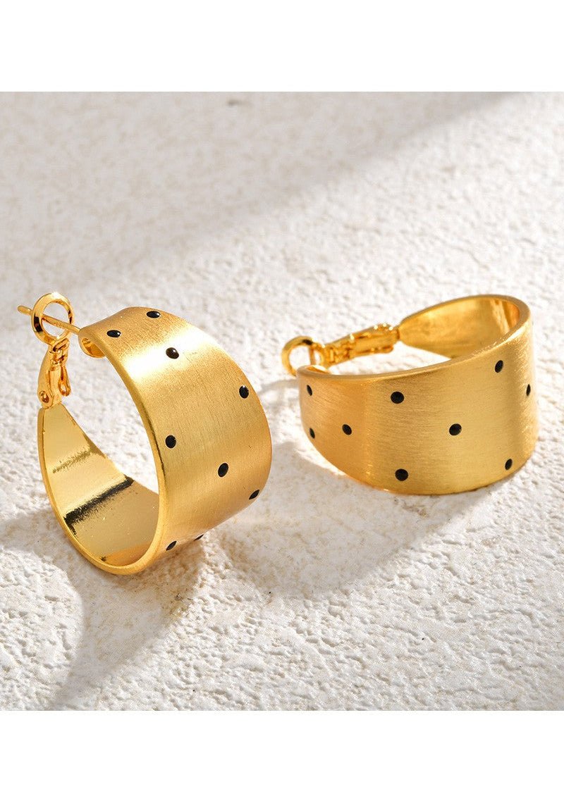 Spot On Statement Hoops - ElleBoutiqueZachary