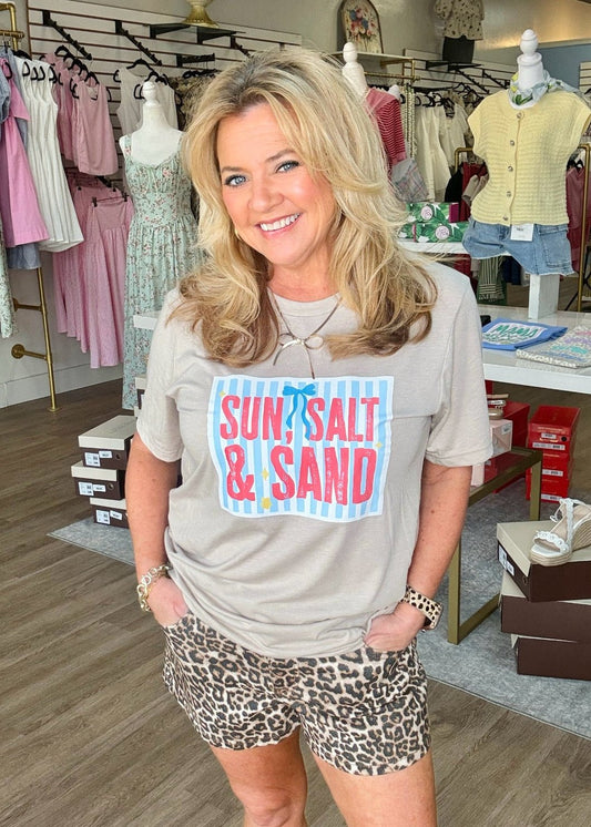 Sun, Salt & Sand Beach Graphic Tee - ElleBoutiqueZachary