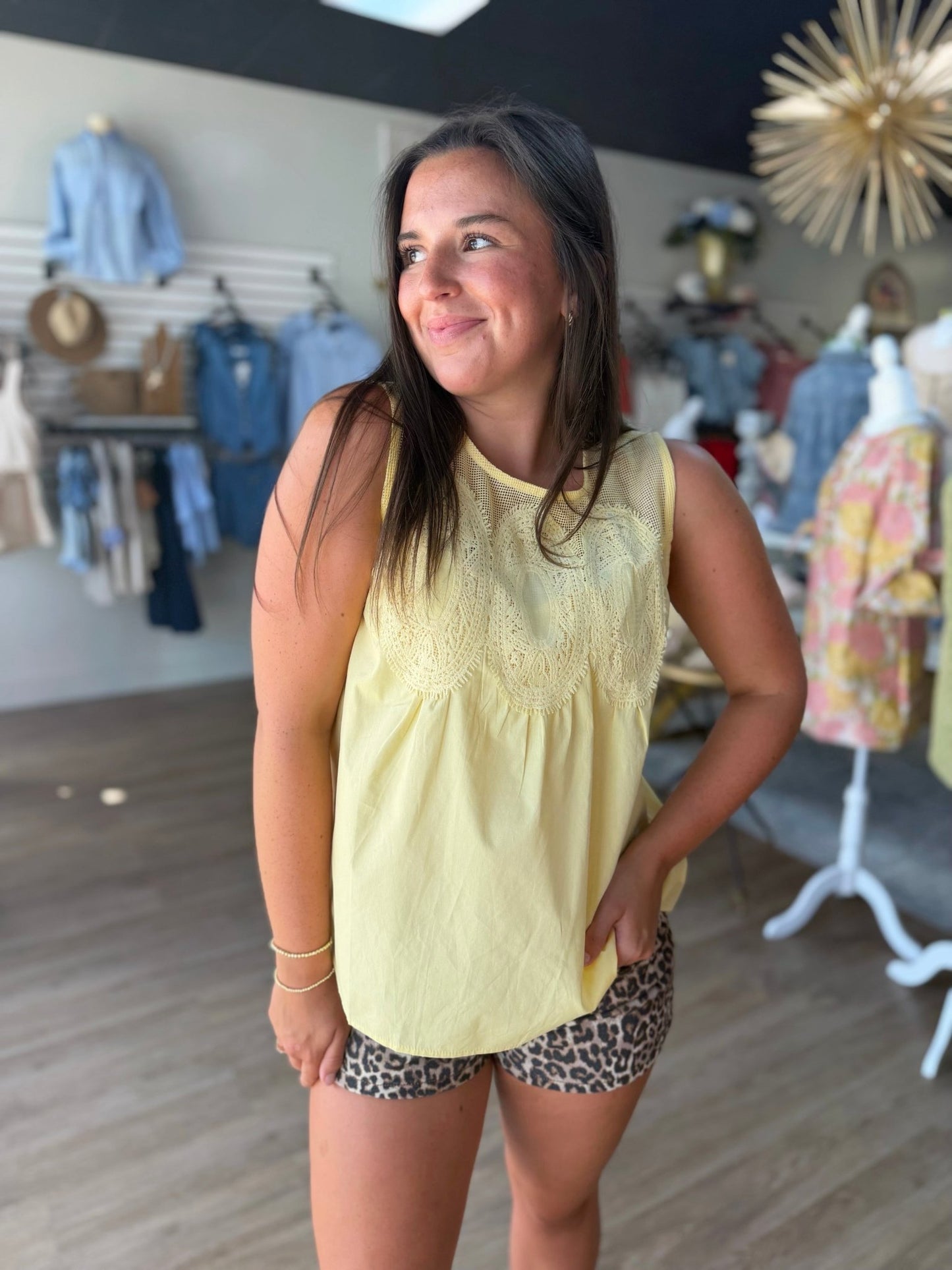 Sunday Sunshine Lace Top - ElleBoutiqueZachary