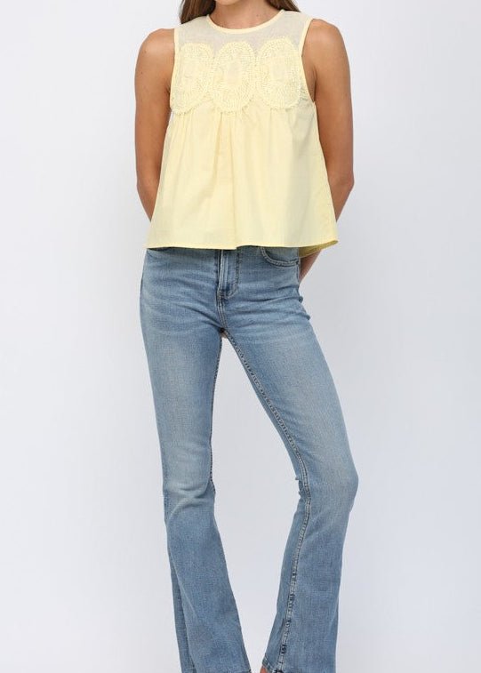 Sunday Sunshine Lace Top - ElleBoutiqueZachary