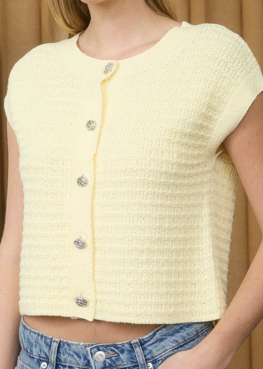 Sunny Days Button Knit Top - ElleBoutiqueZachary