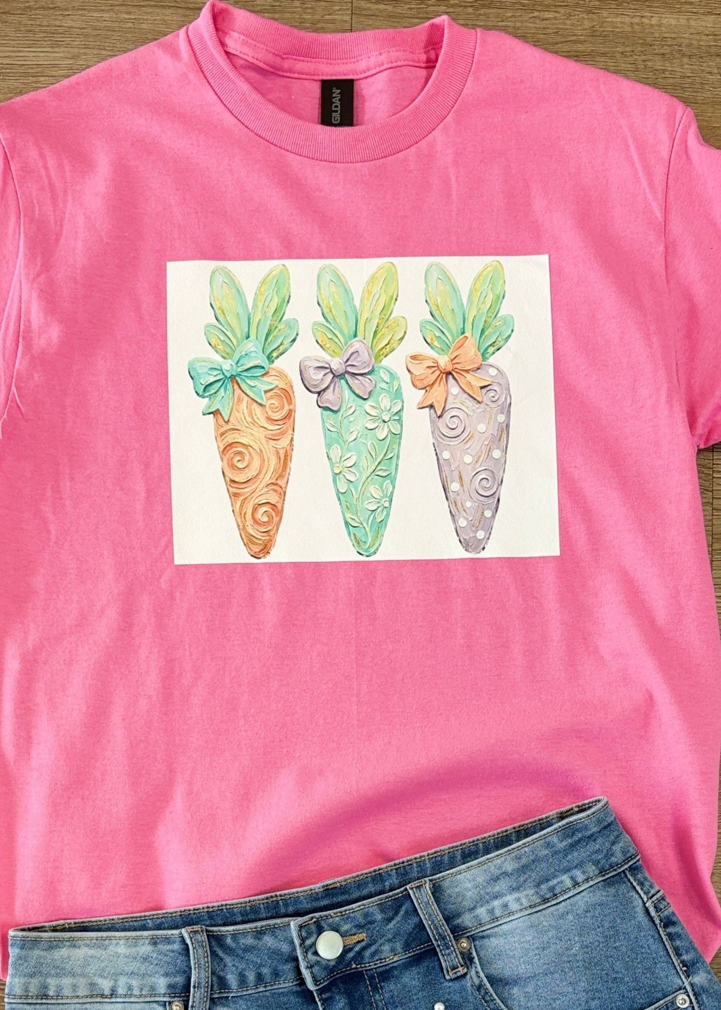 Sweet Carrot Easter Graphic Tee - ElleBoutiqueZachary