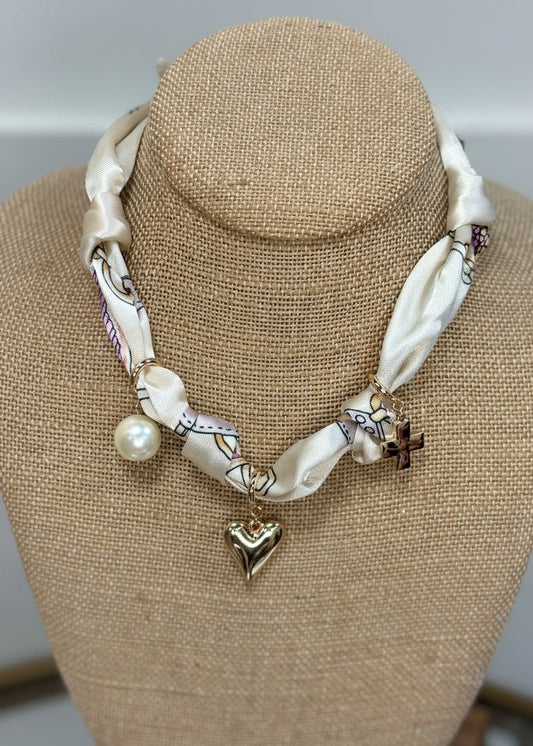 Sweetheart Scarf Necklace - ElleBoutiqueZachary