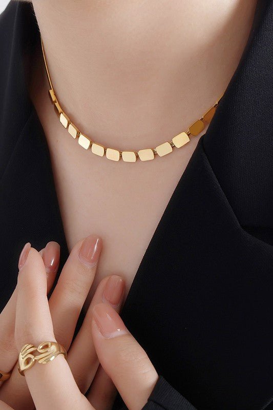 Sylvie Gold Link Necklace - ElleBoutiqueZachary