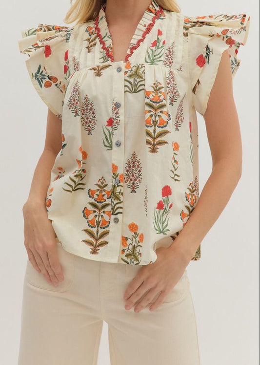 Kaye Blouse-Floral