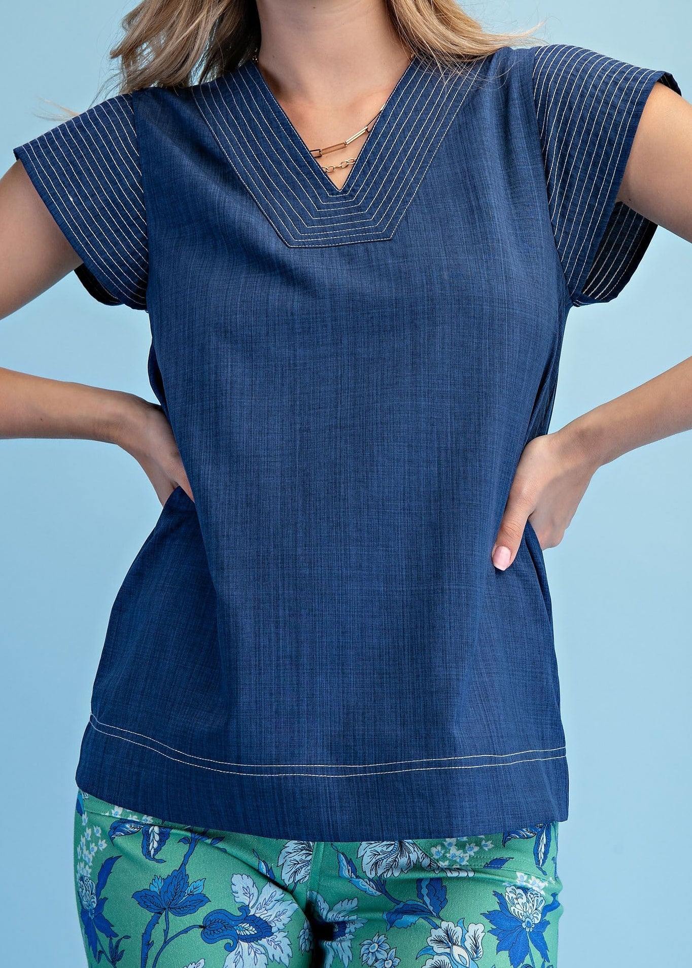 The Blue Haven Blouse - ElleBoutiqueZachary