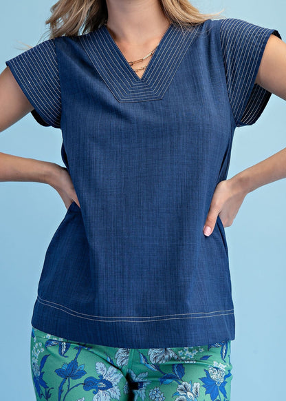 The Blue Haven Blouse - ElleBoutiqueZachary