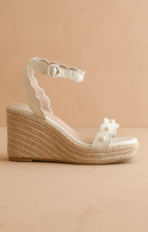 The Catalina - Scalloped Espadrille Wedge - ElleBoutiqueZachary