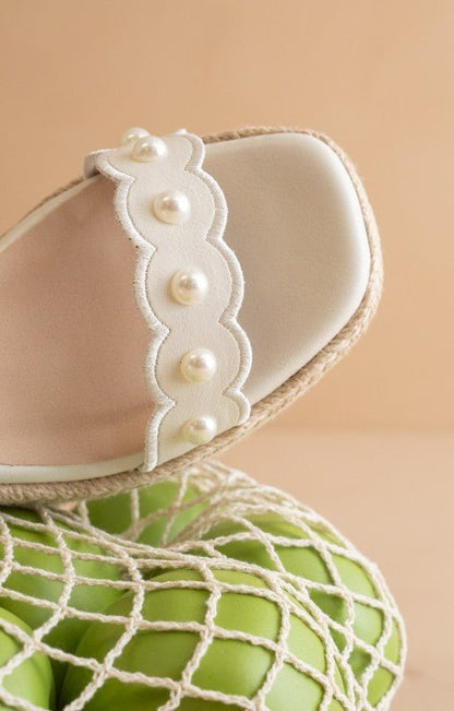 The Catalina - Scalloped Espadrille Wedge - ElleBoutiqueZachary