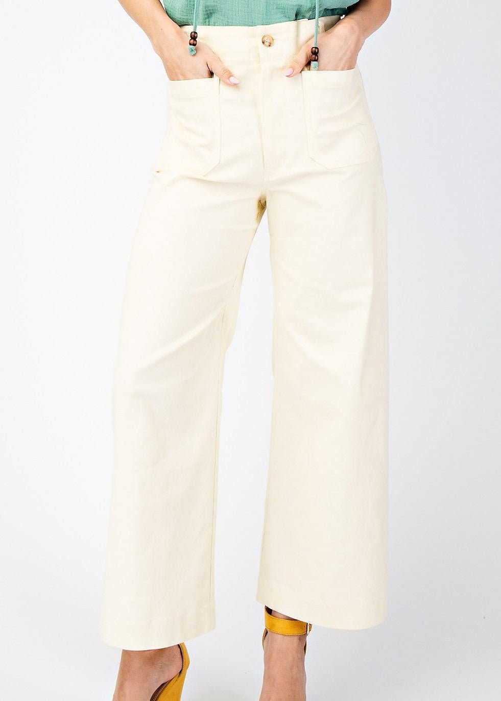 The Lemon Sorbet Wide Leg Pants - ElleBoutiqueZachary