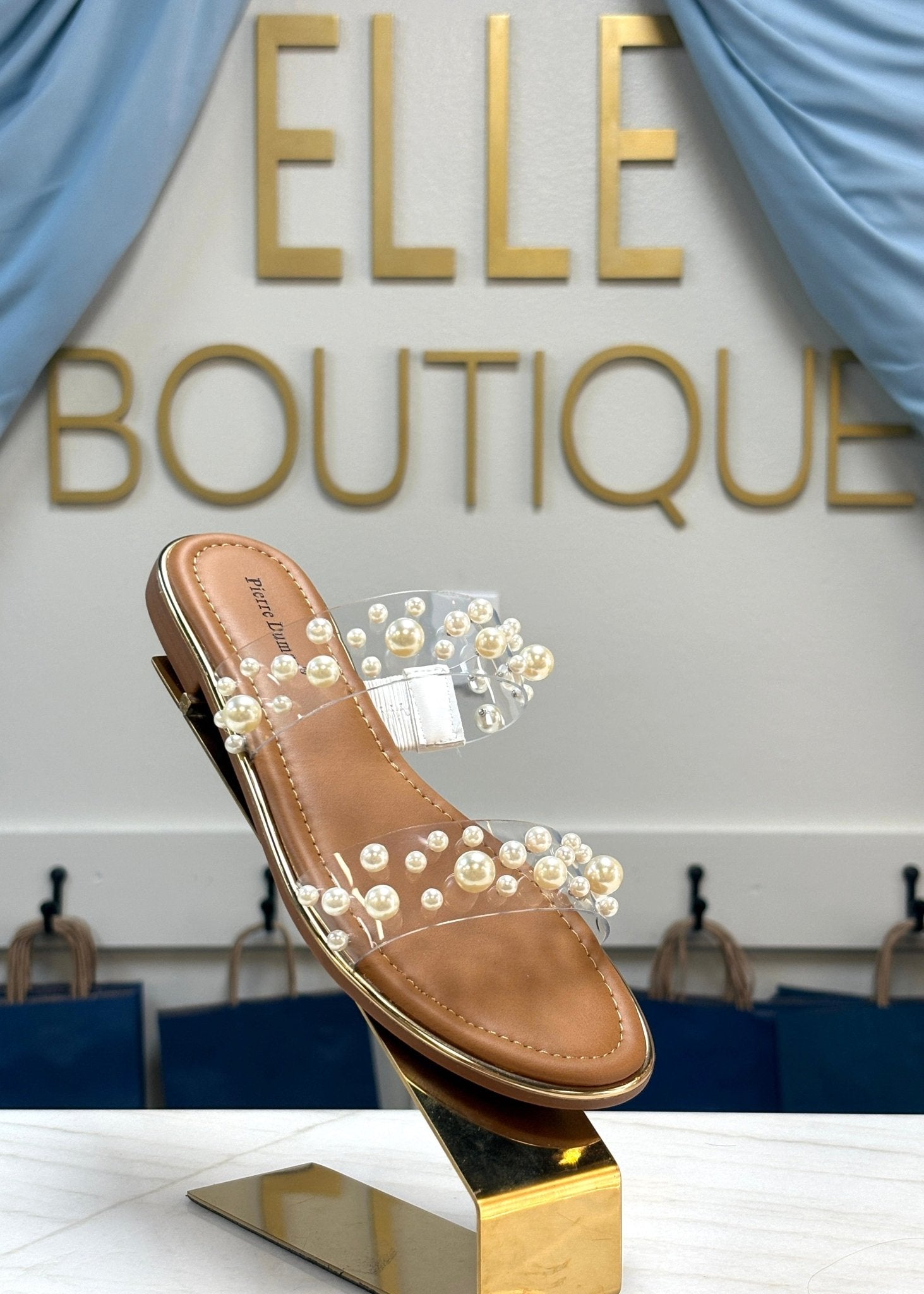 The Pearl Luxe Clear Strap Sandal - ElleBoutiqueZachary