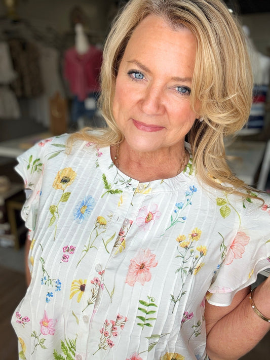The Petal Charm Blouse - ElleBoutiqueZachary
