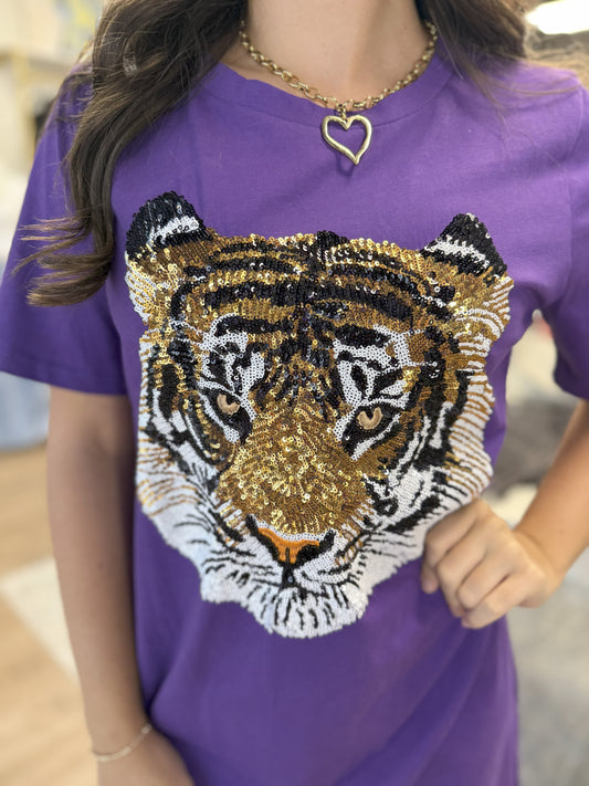 Tiger Sequin Dress