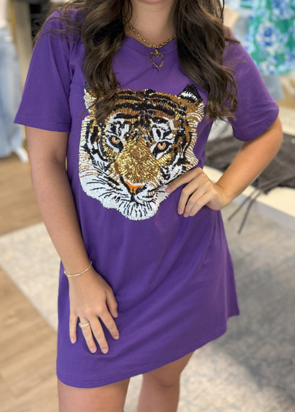 Tiger Sequin Dress