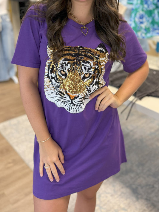 Tiger Sequin Dress