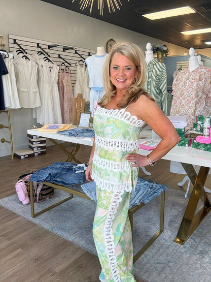 Tropical Lace Two - Piece Set - ElleBoutiqueZachary