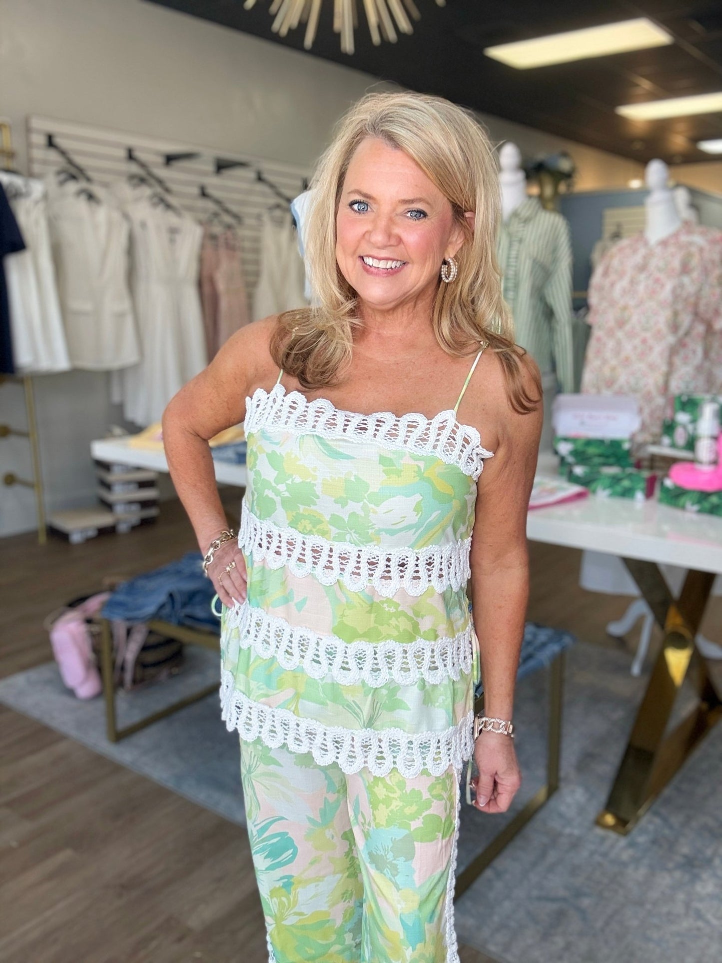 Tropical Lace Two - Piece Set - ElleBoutiqueZachary