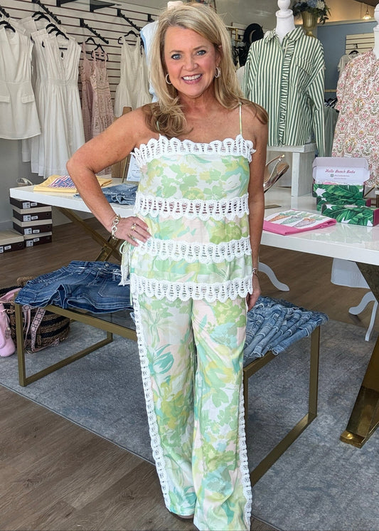 Tropical Lace Two - Piece Set - ElleBoutiqueZachary