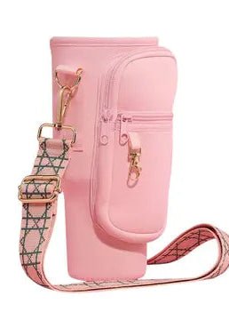 Tumbler Carrier Holder Bag: Light,Pink - ElleBoutiqueZachary