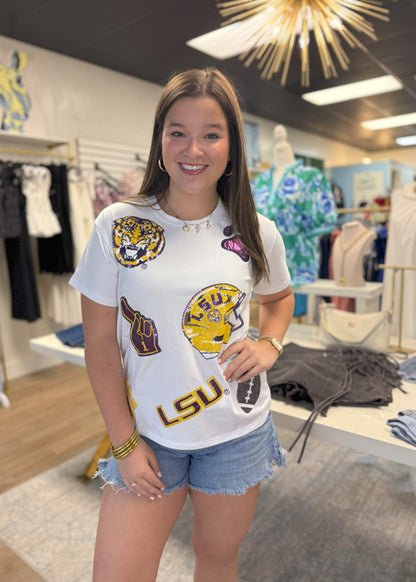 Victory Hill Sequin Tee