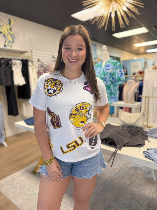 Victory Hill Sequin Tee