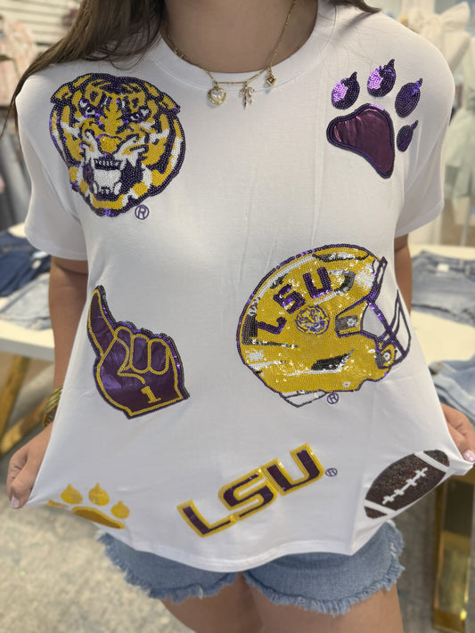 Victory Hill Sequin Tee