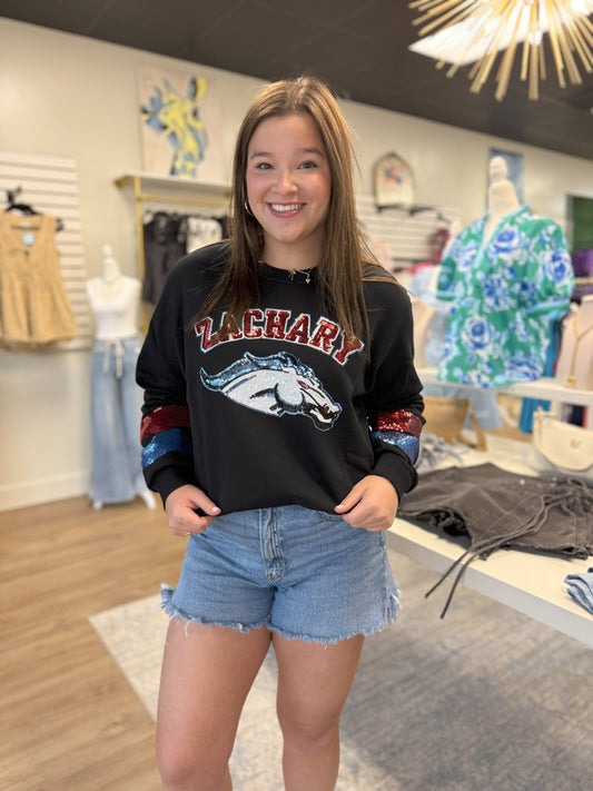 Zachary Broncos Sequin Sweatshirt